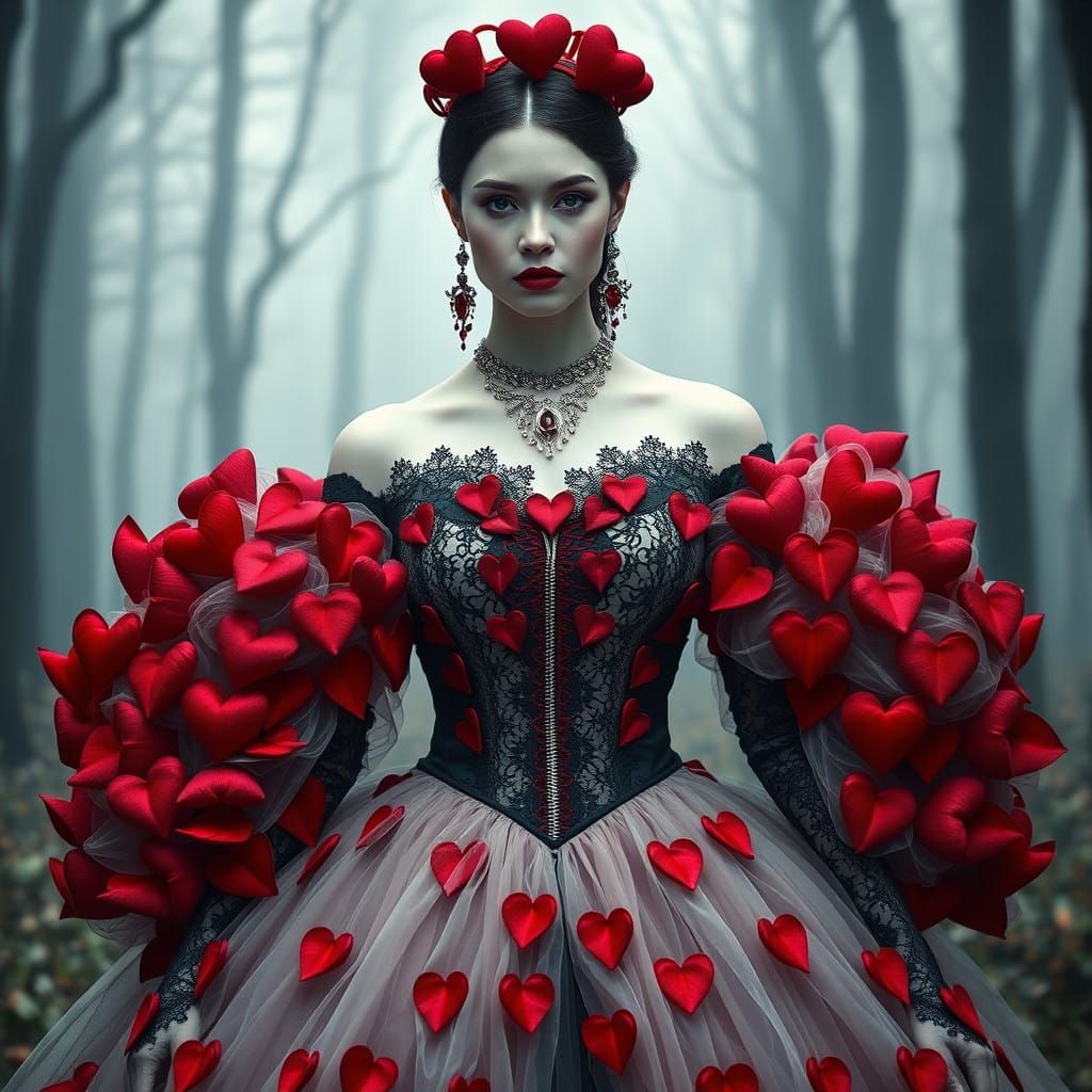 Ethereal Goddess of Crimson Love