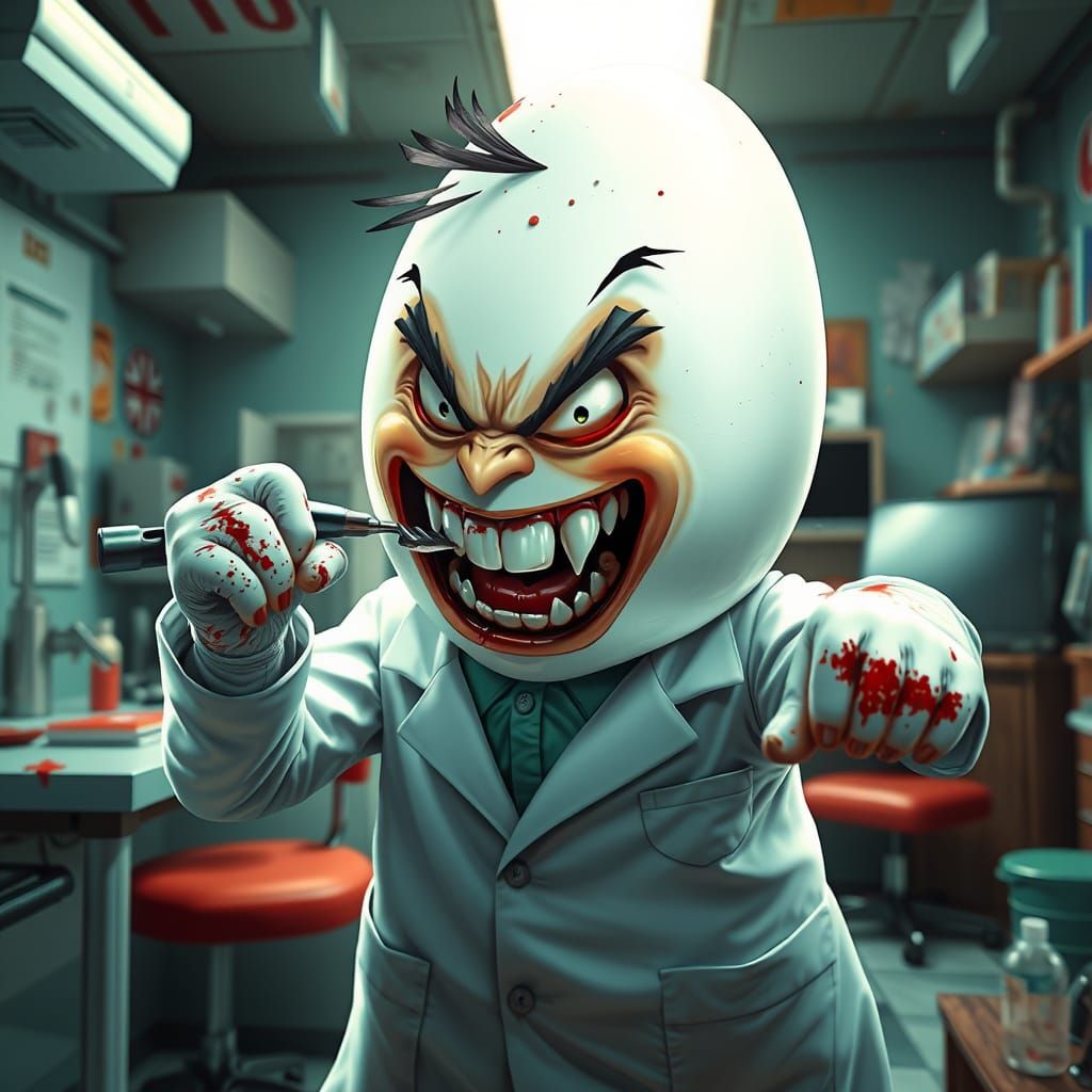Surreal Anime-Inspired Dentist Destroying Teeth in a Bloody ...
