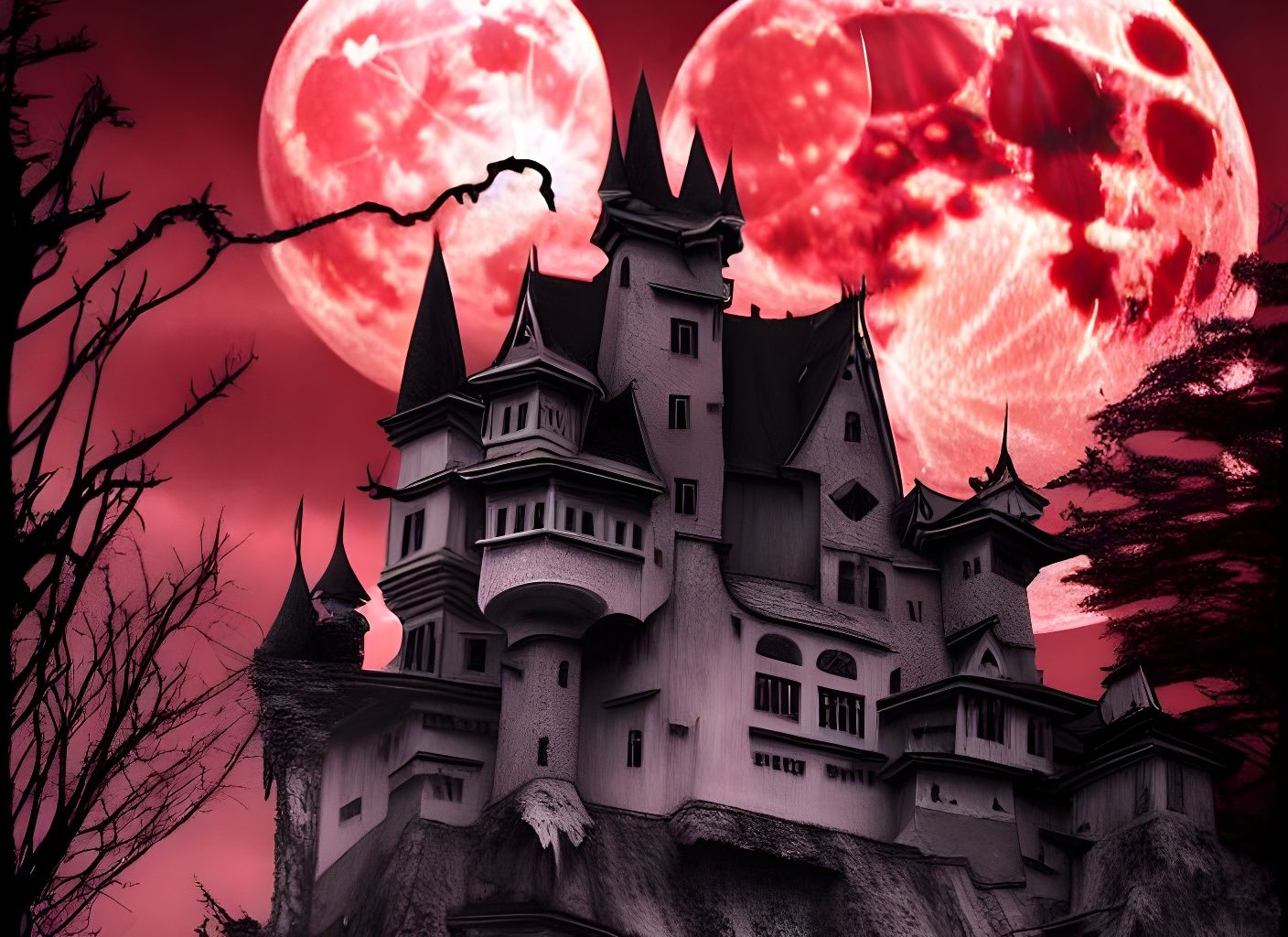 Anime Dracula's Castle: Sinister Vampire Hideout