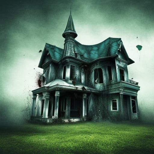 Abandoned Horror House in Cinematic 3D Rendering