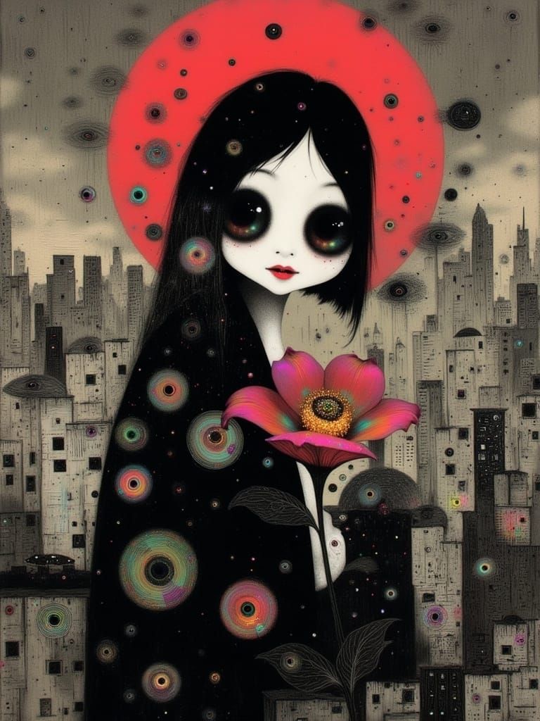 Metropolis Art Nouveau: Geometric Architecture in Mixed Medi...