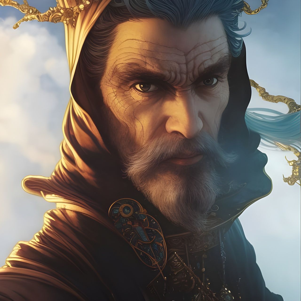 Medieval Sorcerer's Magic Trick in Epic Fantasy Style