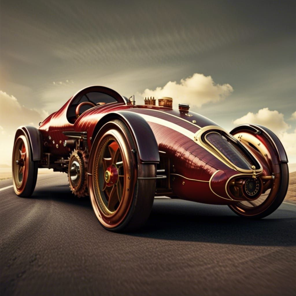 Steampunk Ferrari: Streamlined Beauty