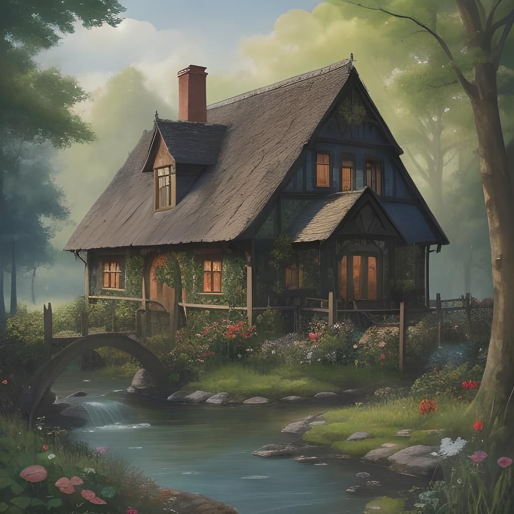 Fairytale Cottage Restaurant in Gothic Fantasy Style