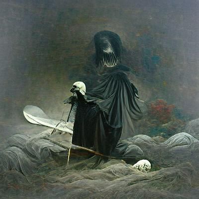 The Grim Reaper: A Dark Horror Scene