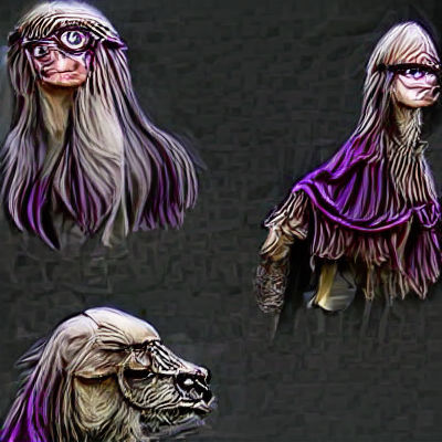 Dark Crystal Style Character with Glasses