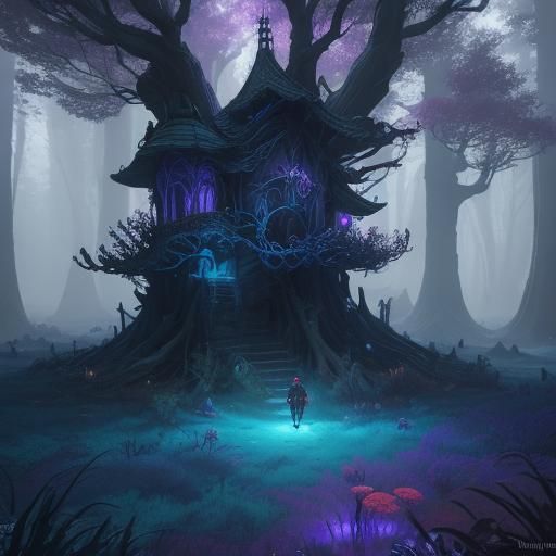 Jester in Mystical Forest Concept Art