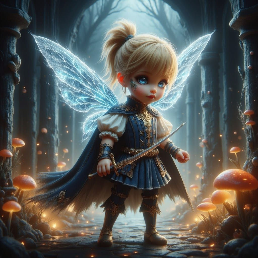 Fairy Buttercup in Musketeer Outfit Anime Illustration