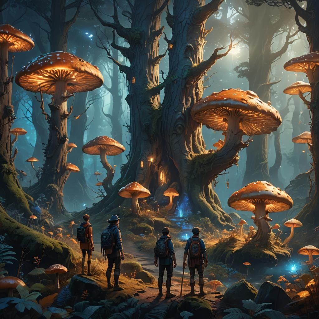Mystical Forest Adventure: Fantasy Concept Art