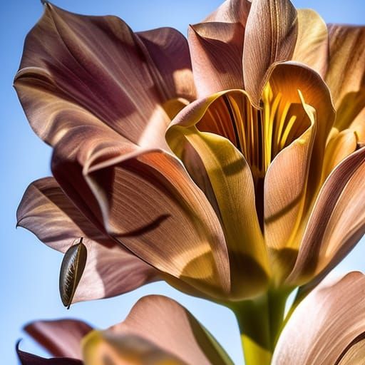 Tulip Goddess in Photo-Realism with Golden Hour Lighting