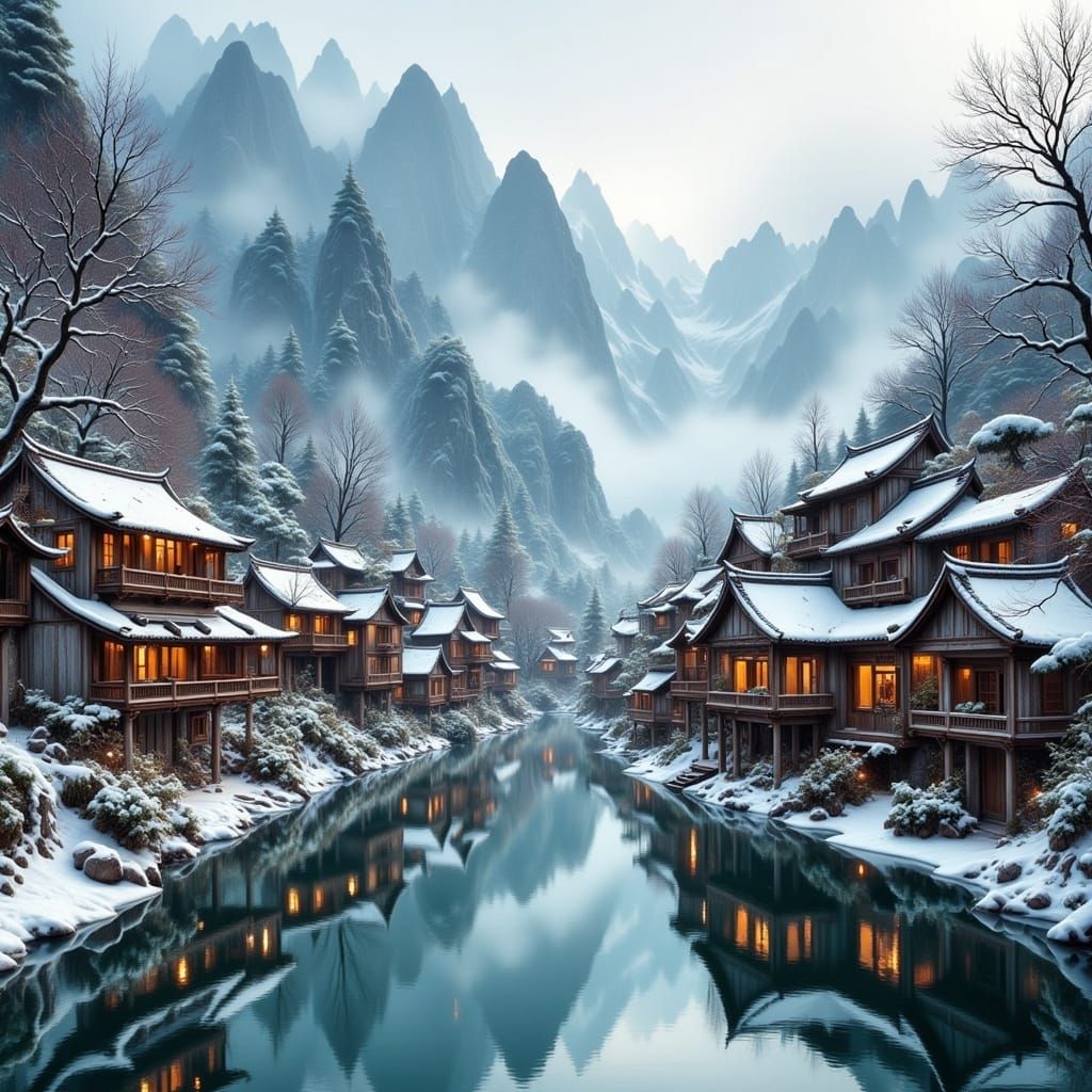Winter Wonderland in Guizhou Water Village