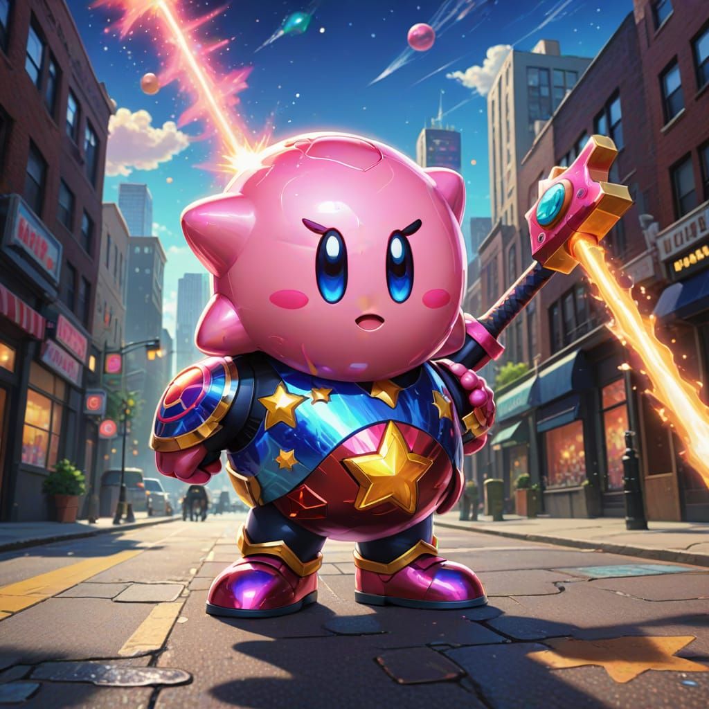 Kirby in the City: Dreamlike Nintendo Concept Art