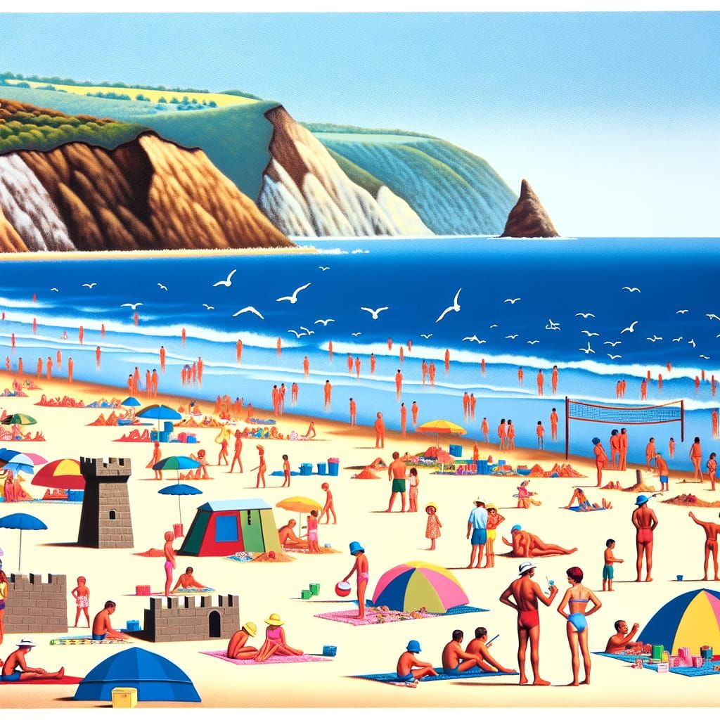 Black's Beach, California: A Sunny Day