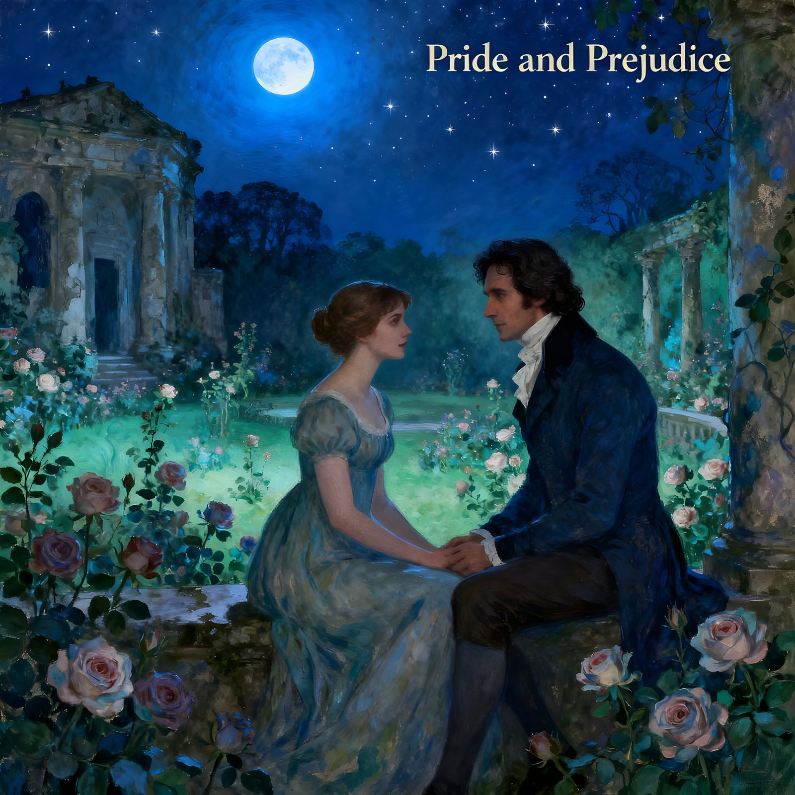 Pride and Prejudice Poster: Romantic Garden Scene