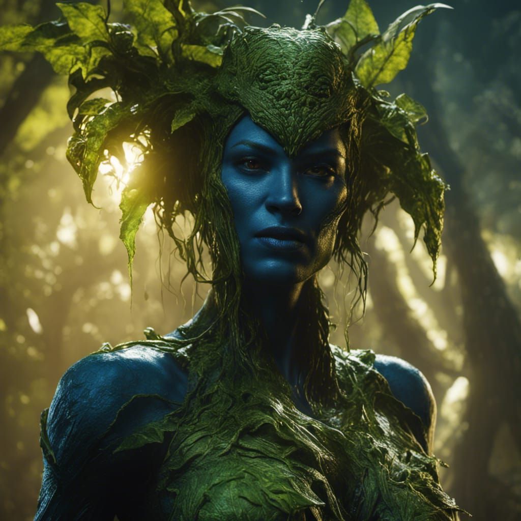 Female Swamp Thing: Detailed Fantasy Art