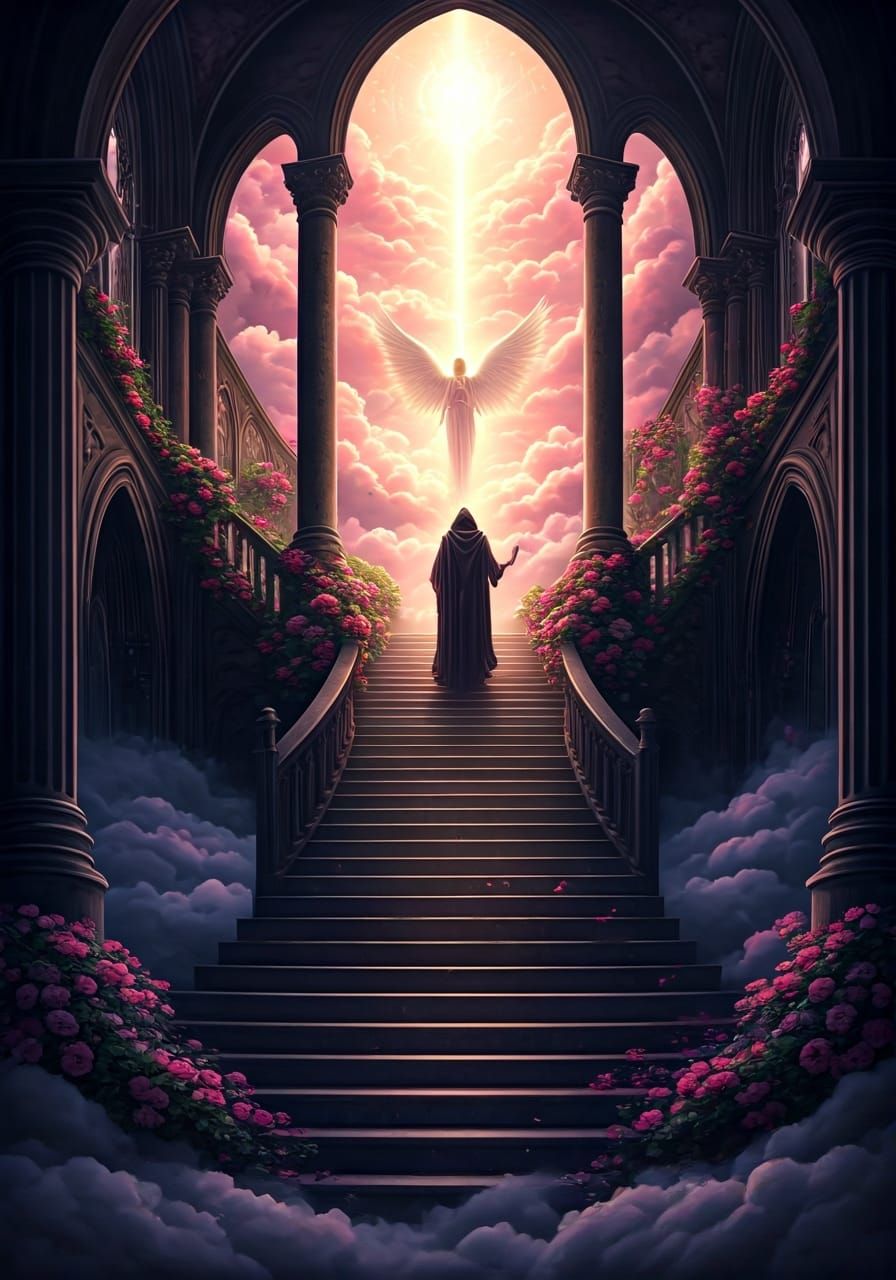 Dual Stairways to Celestial and Gothic Realms