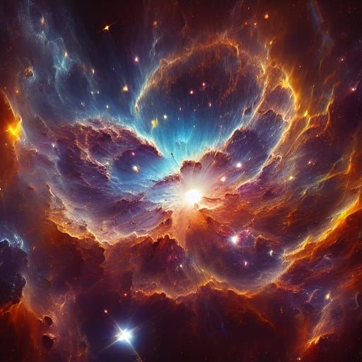 Stellar Nebula in Cosmic Wonder