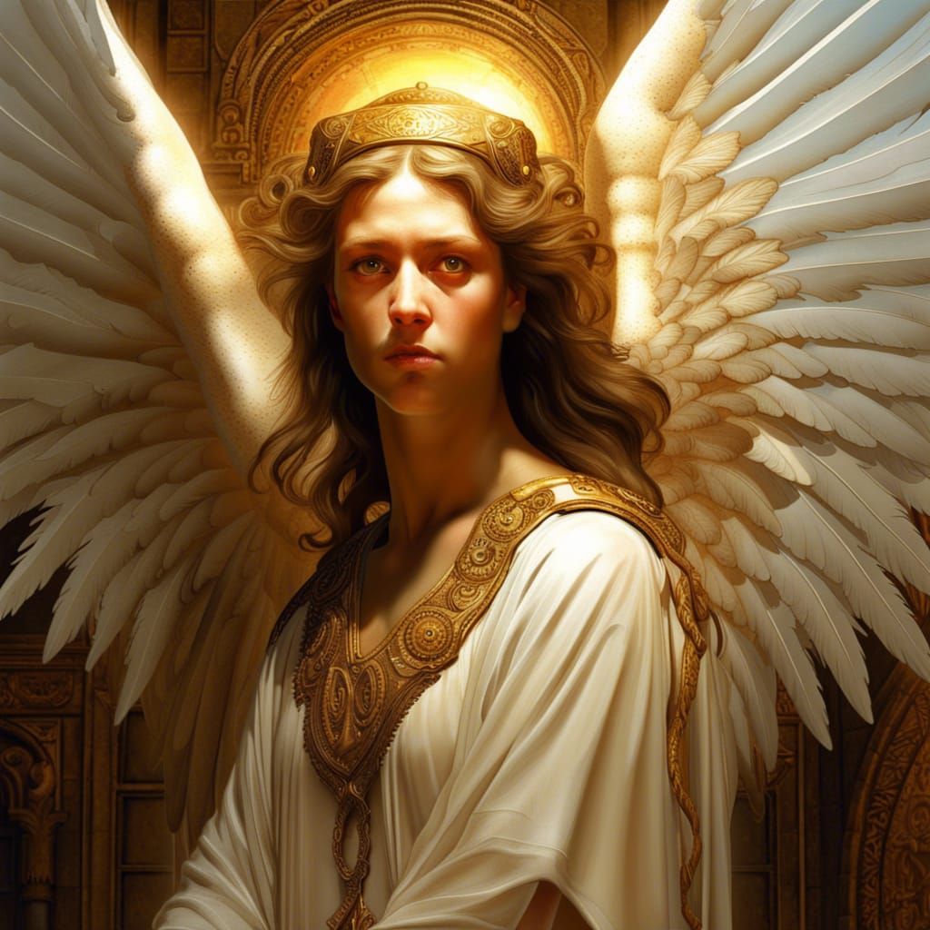 Biblically Accurate Angel Portrait in Epic Detail