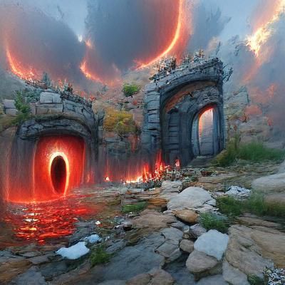 Detailed Fantasy Art: Portal to Hell