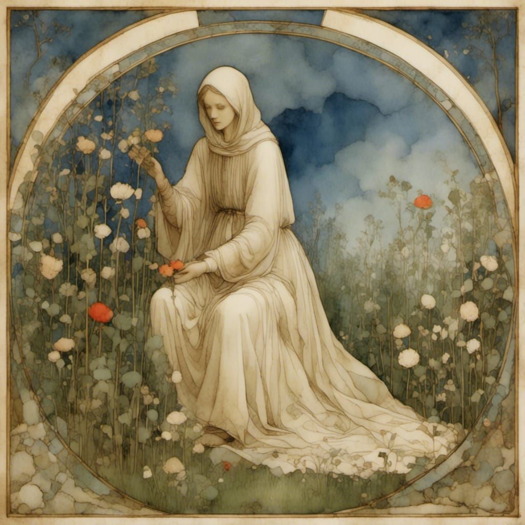 Medieval Spirit in Water-Digi Ink Style