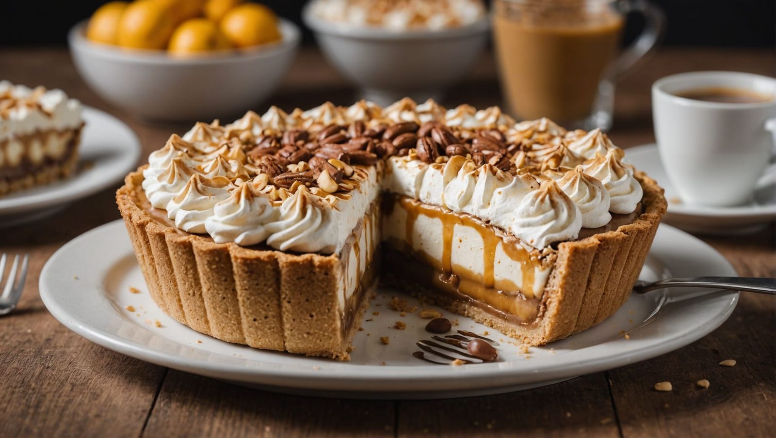 Banoffee Pie in Professional Food Photography Style