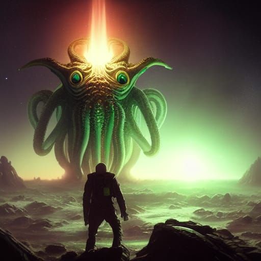 Cthulhu's Cosmic Feast: A Dark Fantasy Masterpiece