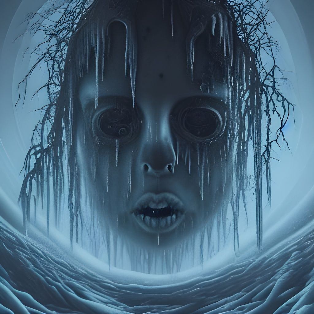 Eerie Eyes Beneath Ice in Cryptic Sci-Fi Horror