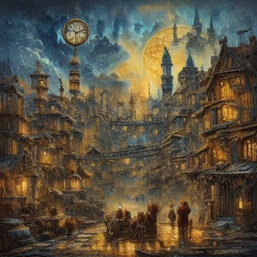 Steampunk Animals in a Factory with Goggles