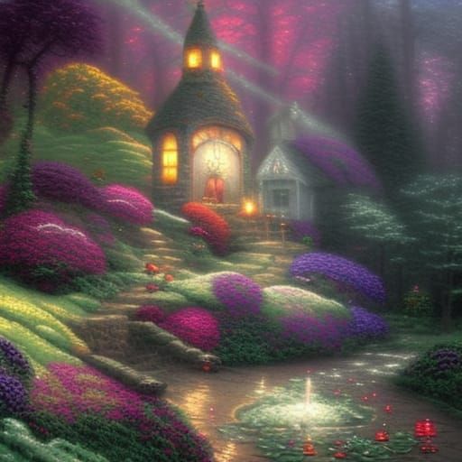 Ethereal Fairy World in Luminist Style