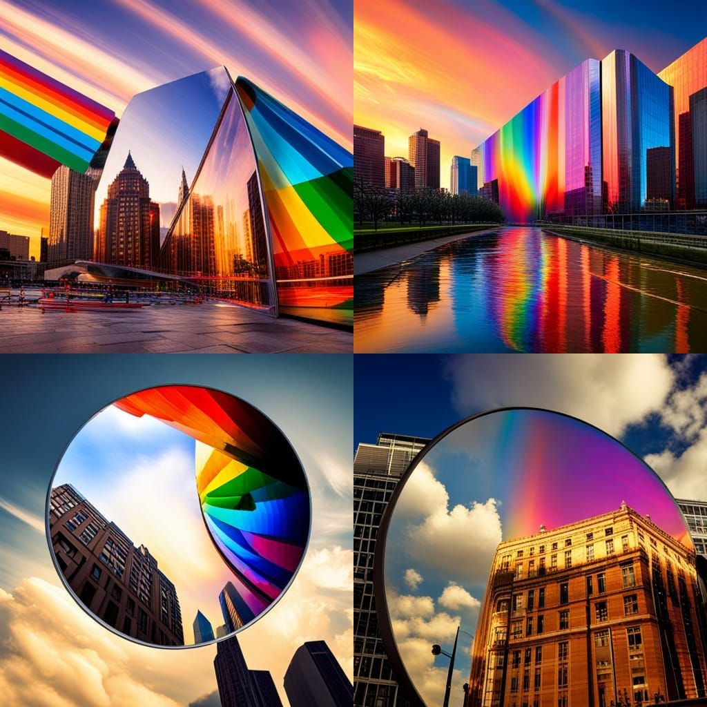 Rainbow Reflections Challenge