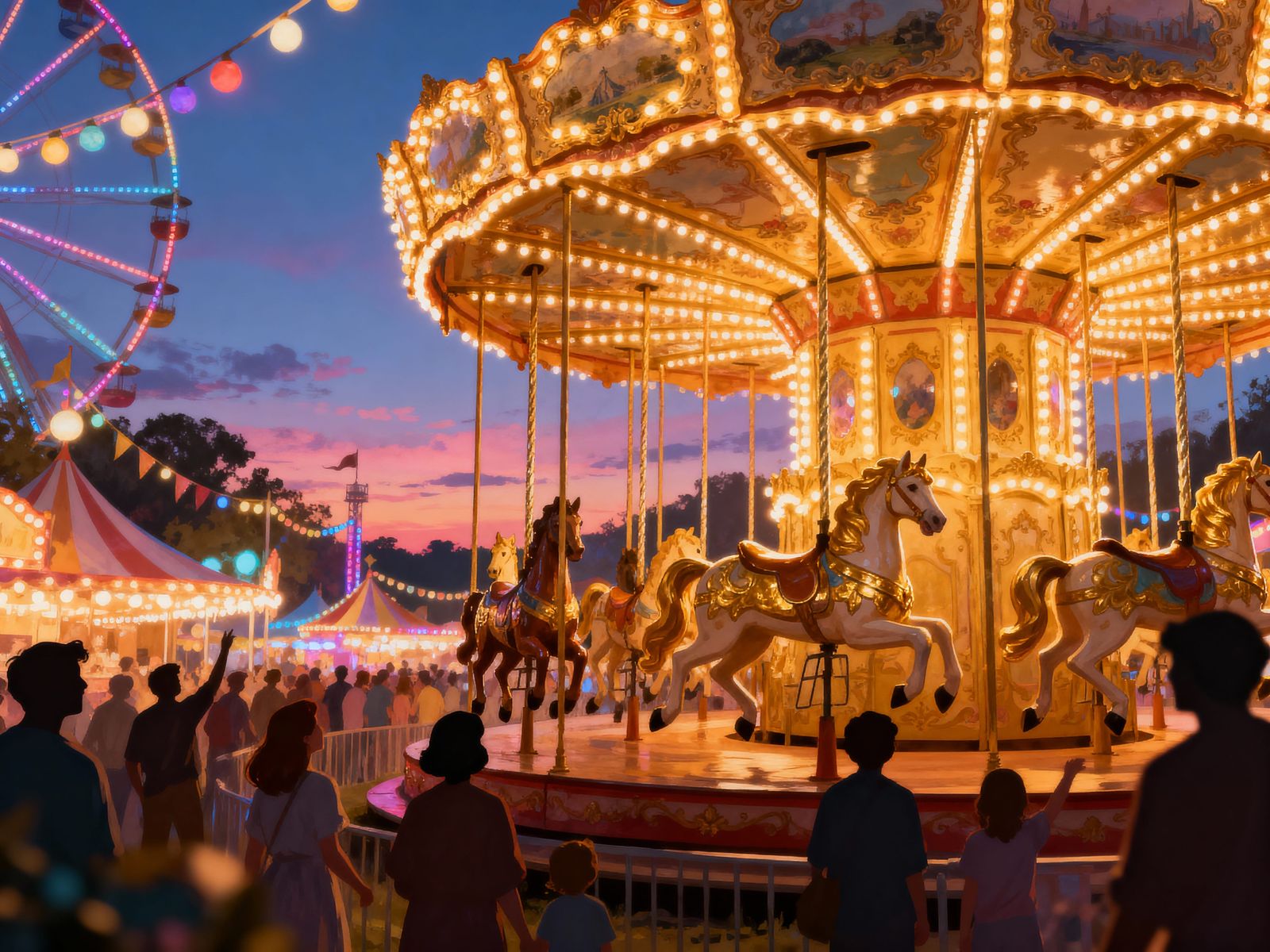 Victorian Carousel at Twilight County Fair