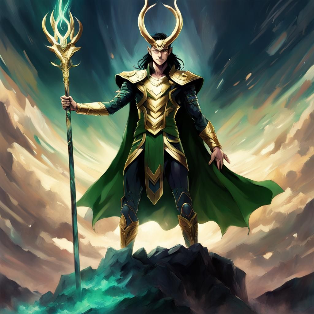 Loki Triumphant: Anime-Inspired Norse Mythology