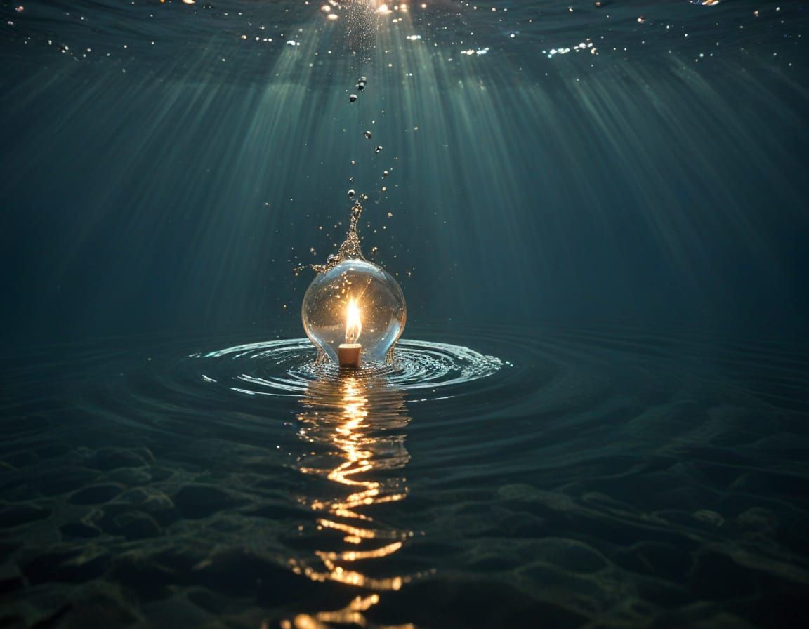 Abstract Light Play in Water