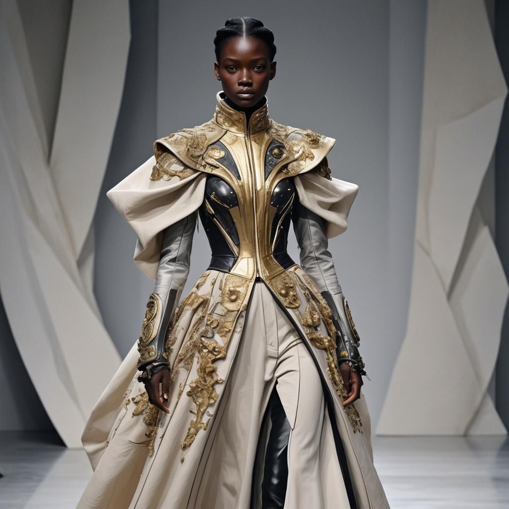 Avant-Garde Surrealist Pop Fashion in Gold