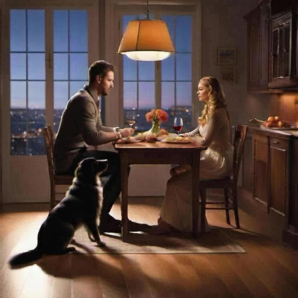 Single Wine Glass Still Life in High Detail