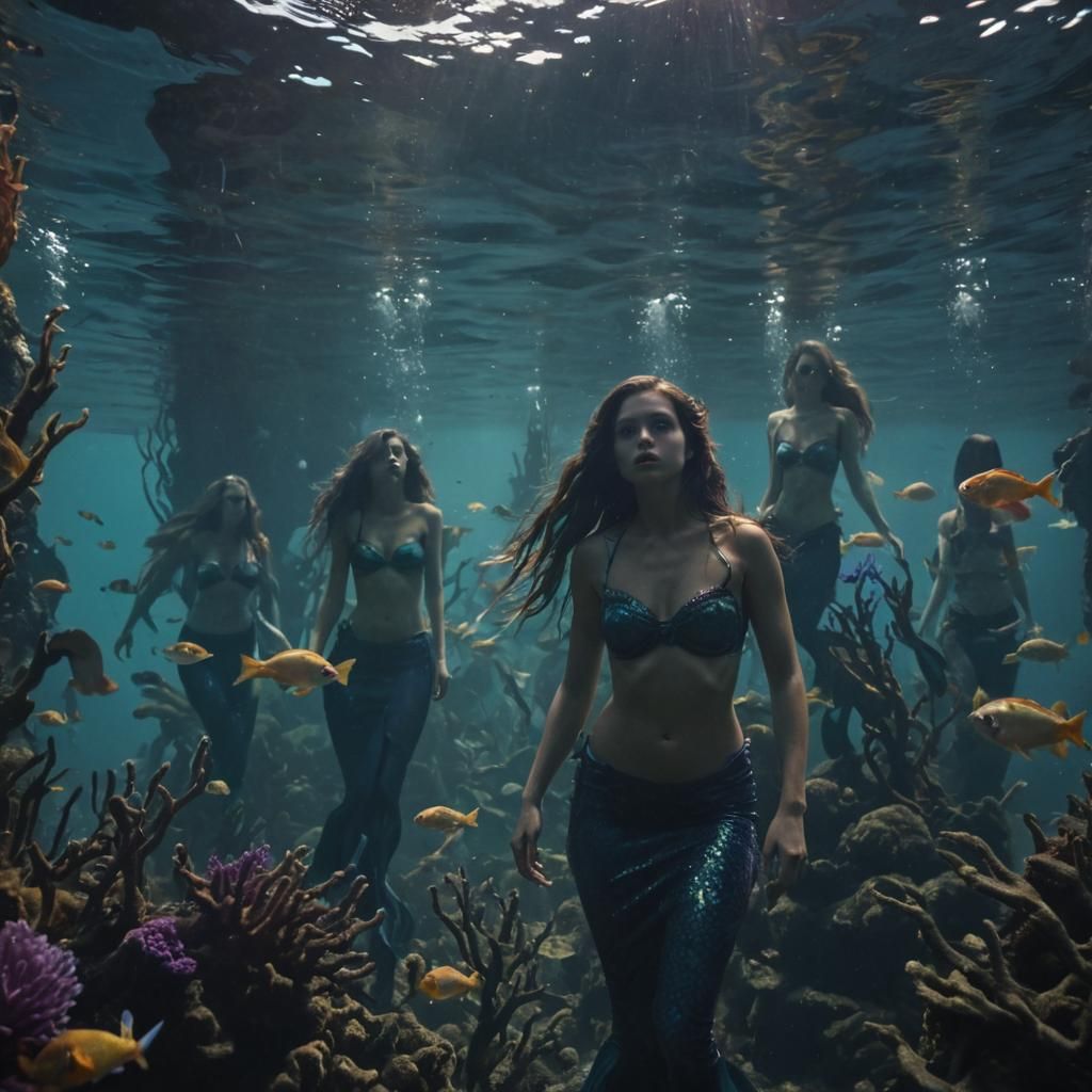 SFW Mermaids in underwater realms