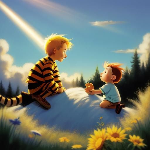 Calvin and Hobbes in Divine Sunshine