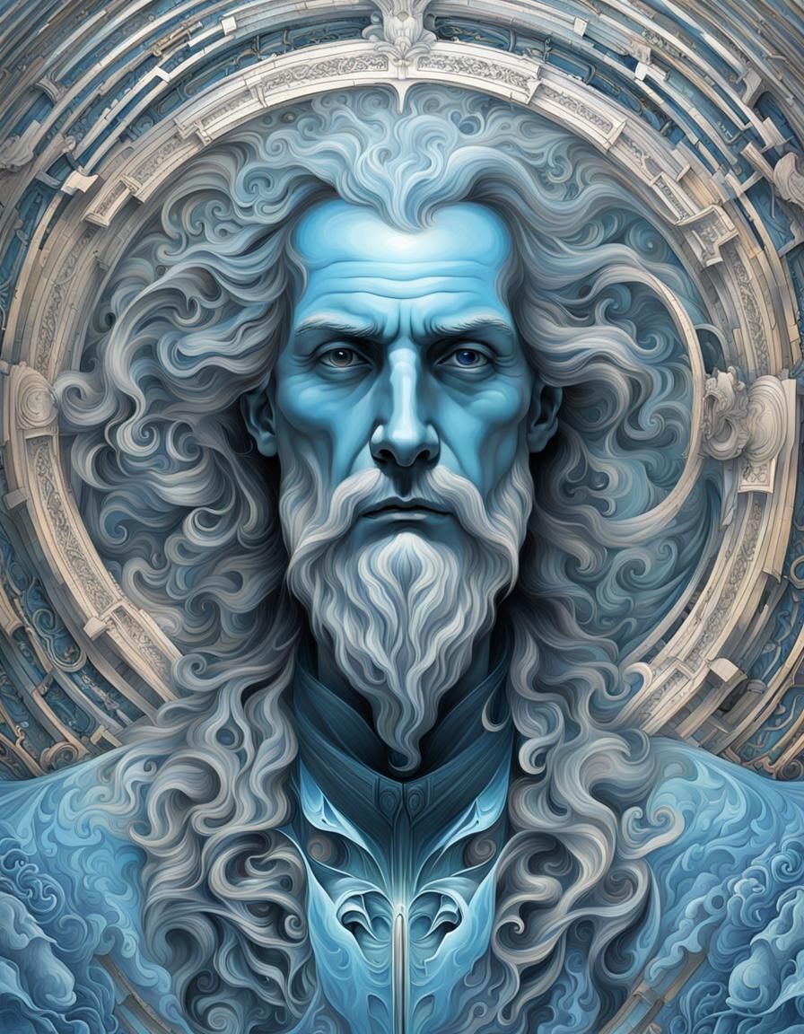 Science Fantasy God of Vision in Baroque Style