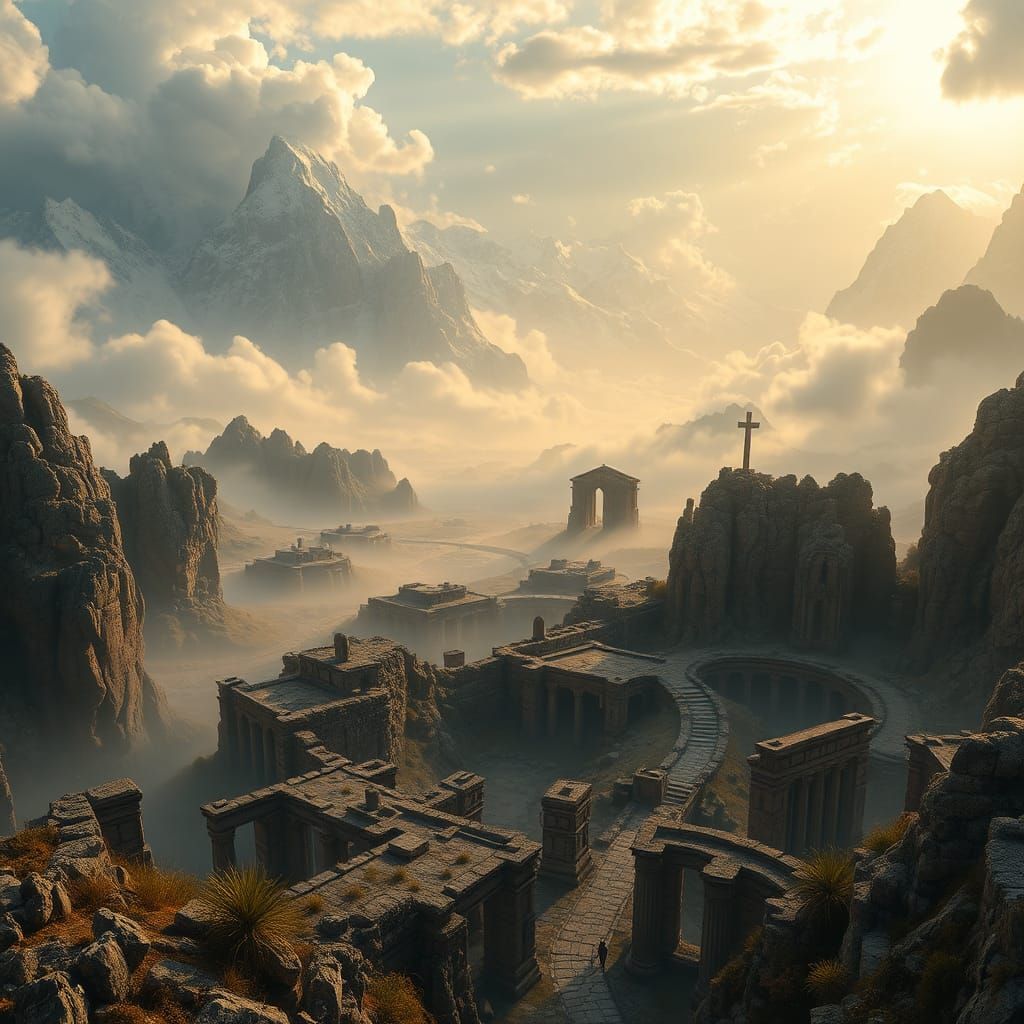 Majestic Landscape of Ancient Ruins