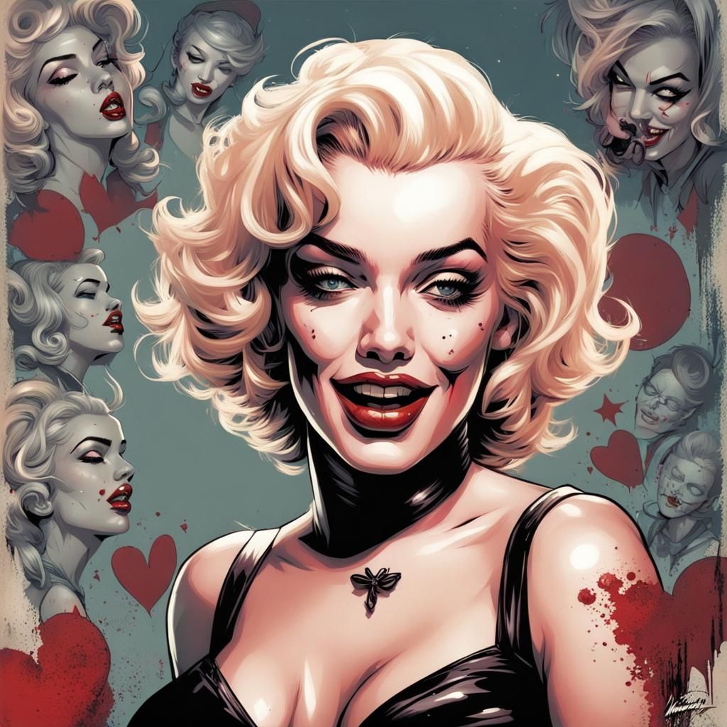 Marilyn Monroe as Harley Quinn, Comic Art