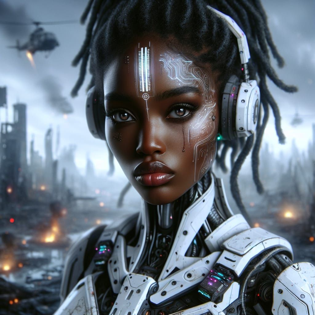 Cyborg Portrait: Sadness in a Post-Apocalyptic City