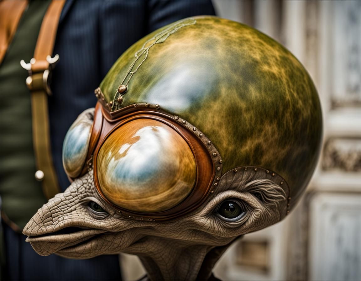 Surreal Alien Restaurant Celebration in Hyperreal Detail