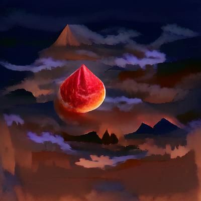 Eerie Blood Moon Illuminates the Night