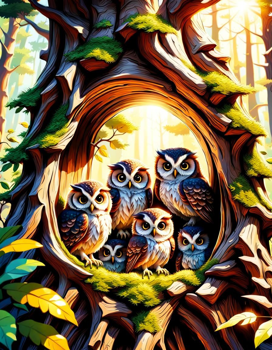 Owl Family
