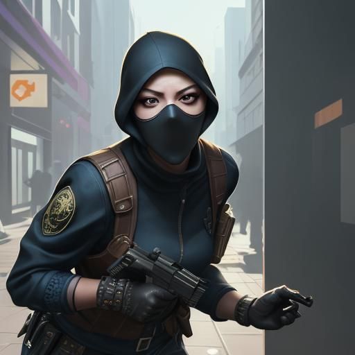 Hyperrealistic Bank Robbery Concept Art