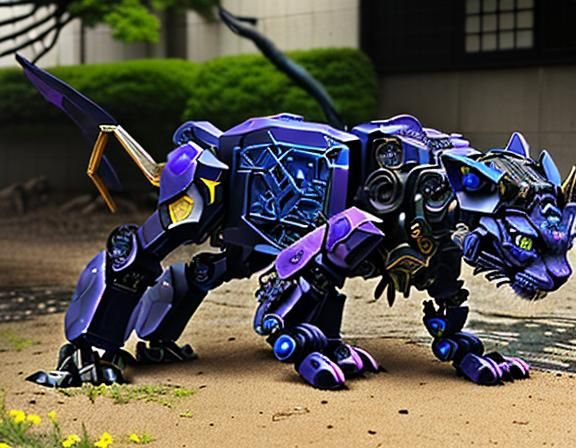 Mechanical Displacer Beast in Anime Style