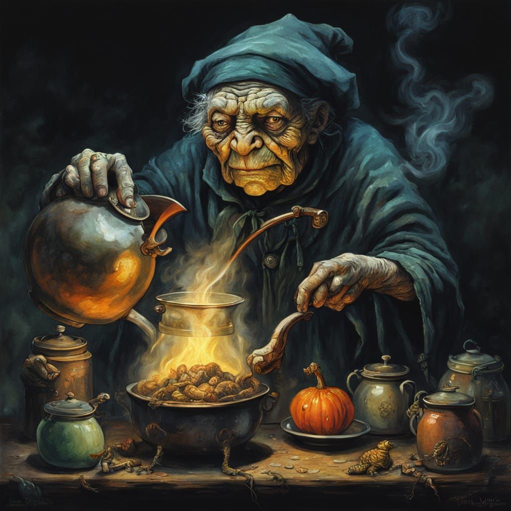 Witch Brews Horrorpunk Potion in Eerie Cauldron