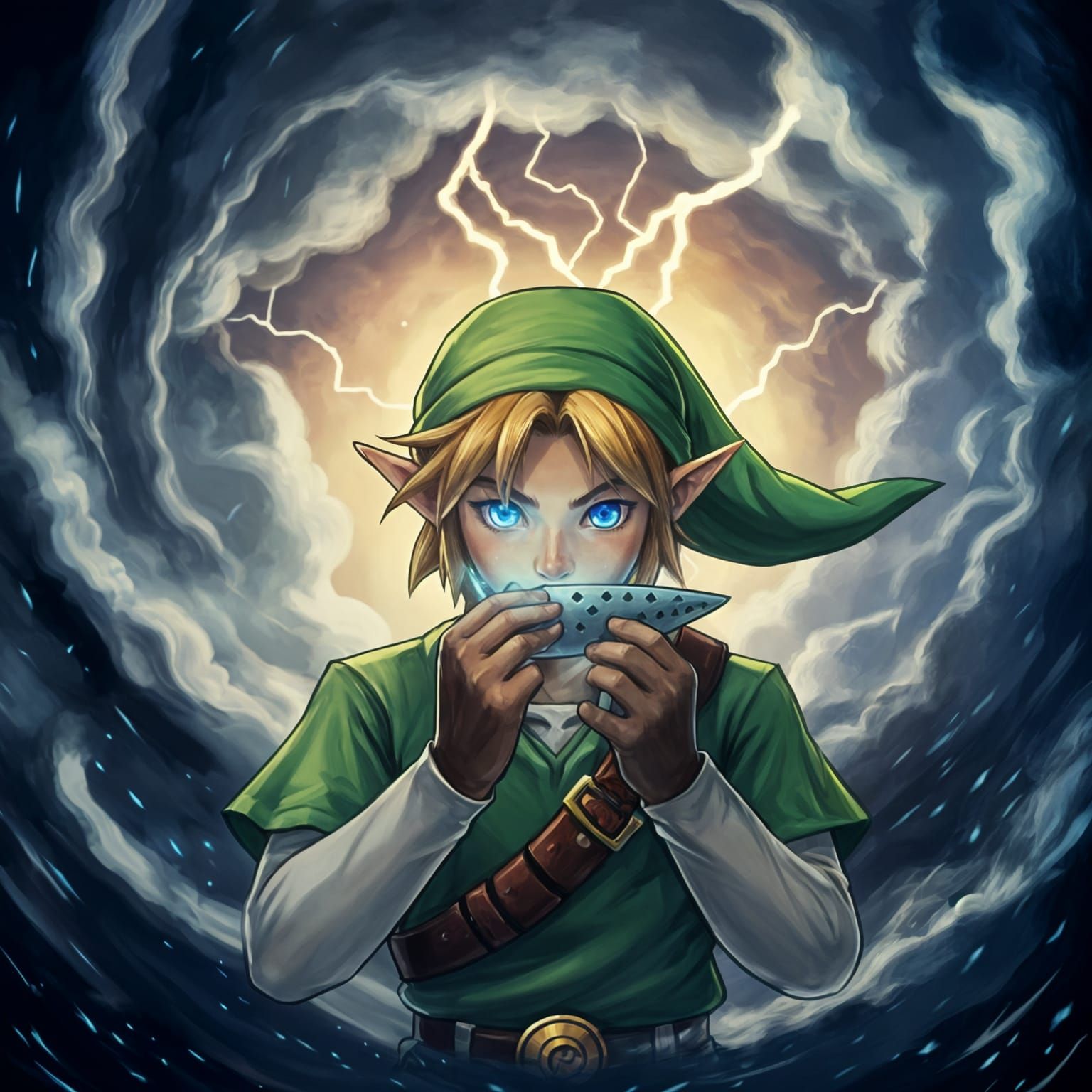 Hero of Time Plays Song of Storms