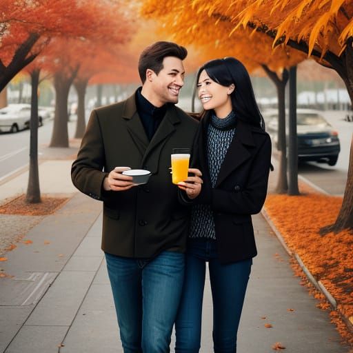 Romantic Autumn Date Night Scene