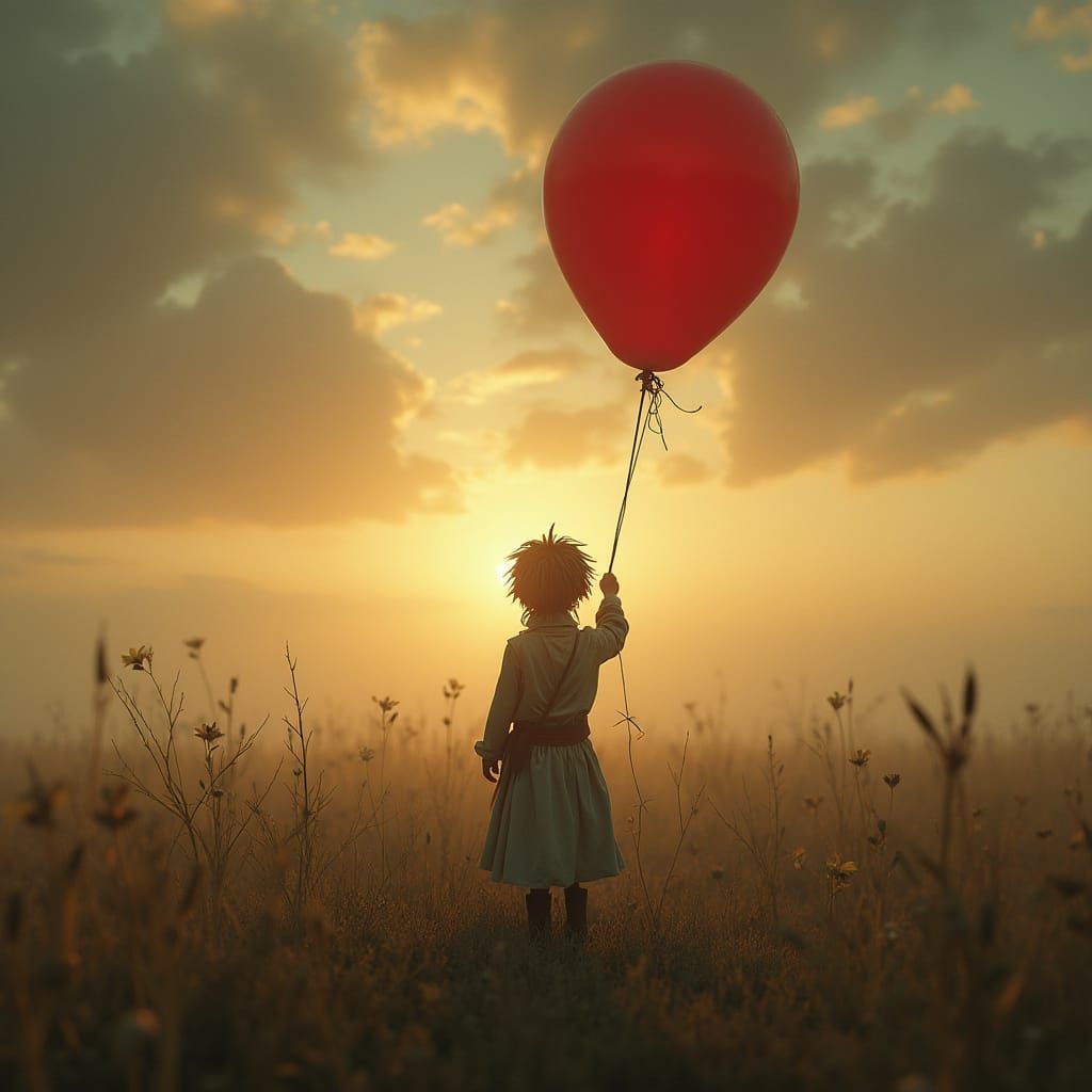 The Little Prince with Red Balloon, Golden Hour